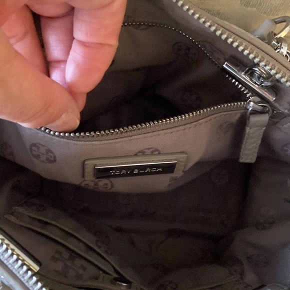 Tory Burch Whipstick Slouchy French Grey satchel bag - Picture 5 of 14